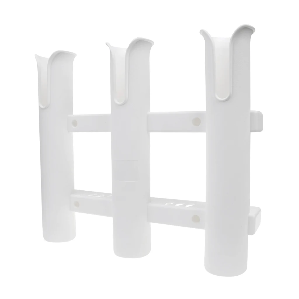 Marine Triple 3 Rod Holder Rack Rest Boat Mount Bracket Fishing Tube Socket Accessories