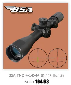 Ohhunt FFP 4-14X44 SFIR первый фокальный самолет охотничий прицел боковой Параллакс стекло гравированное сетка R \ G с подсветкой Блокировка сброса область