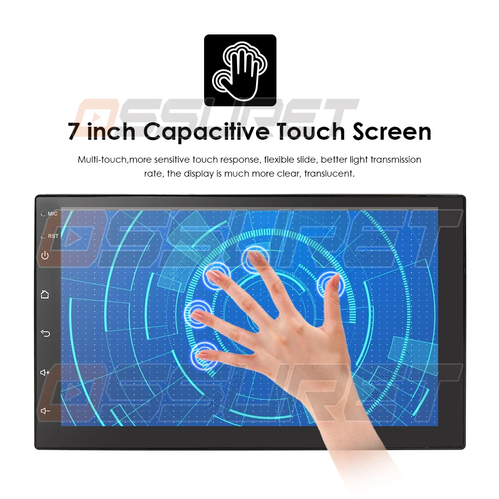 Cheap Hizpo 2din  Android 8.1 Universal GPS Radio Stereo Audio Car Multimedia Player For Nissan For KIA For Toyota For Honda TPMS 8