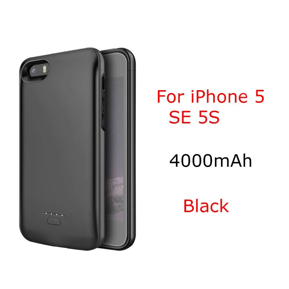 Egeedigi магнитное зарядное устройство чехол для iPhone 5 5S SE 6 7+ 8P 4000 мАч, зарядное устройство для iPhone X XR Xs Max - Цвет: For iPhone 5 5S SE