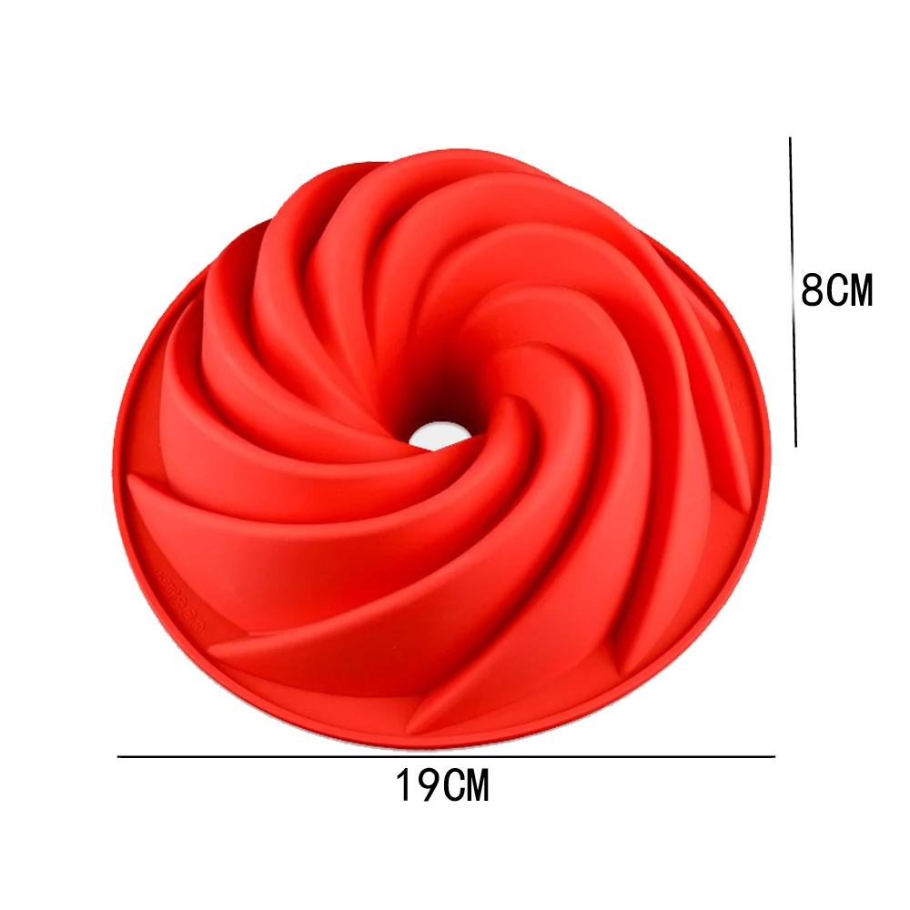 19 см* 8 см спираль большого размера форма для торта День свех святых Тыква Форма для кексов силиконовая форма помадка торт инструменты 9 дюймов