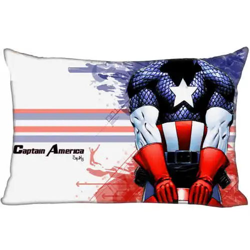 Лучшие наволочки на заказ Капитан Америка(1)@ 1 спальня прямоугольная Наволочка на молнии(с одной стороны)@ 181205-05-02-73 - Цвет: Pillowcase