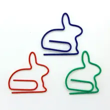 Животных серии забавная форма кролика Бумага клип папка для закладок клипса 50 шт./лот