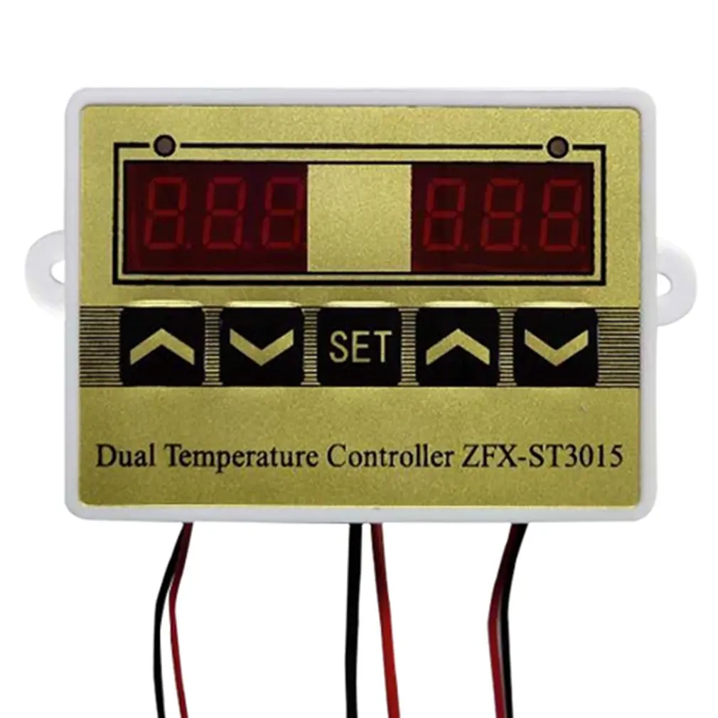 ZFX-ST3015 инкубатор контроллер интеллектуальный цифровой двойной термостат регулятор температуры переключатель