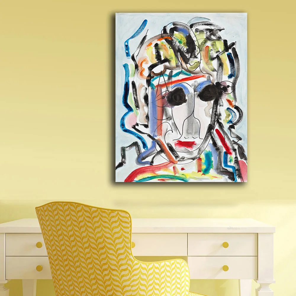 Fashion Abstract Oil Painting Bob Dylan Homesick Blues Home Decor On