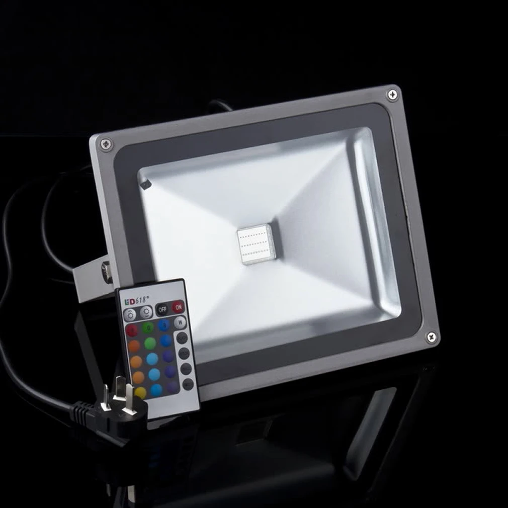 Waterproof LED Flood Light 30W RGB Color Changing Outdoor Remote