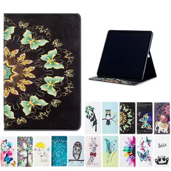 

3D Fashion Printing TPU Leather Case For ipad Air2 9.7 inch model A1566 A1567 painted leather Stand cover for ipad 6 tablet case