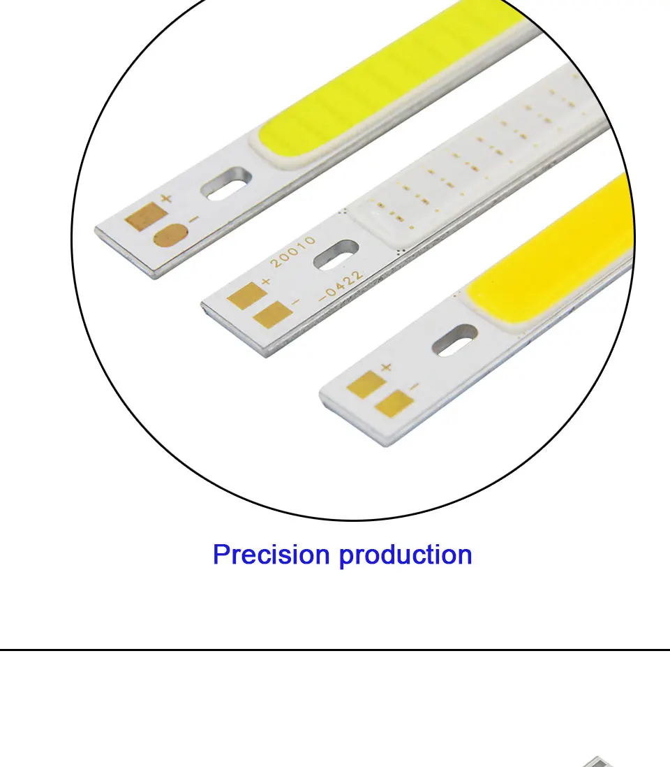 200x10 мм светодиодный светильник 12 В 10 Вт COB светодиодный светильник зеленый синий красный теплый натуральный холодный белый светодиодный светильник ing для автомобильных ламп Декоративные луковицы