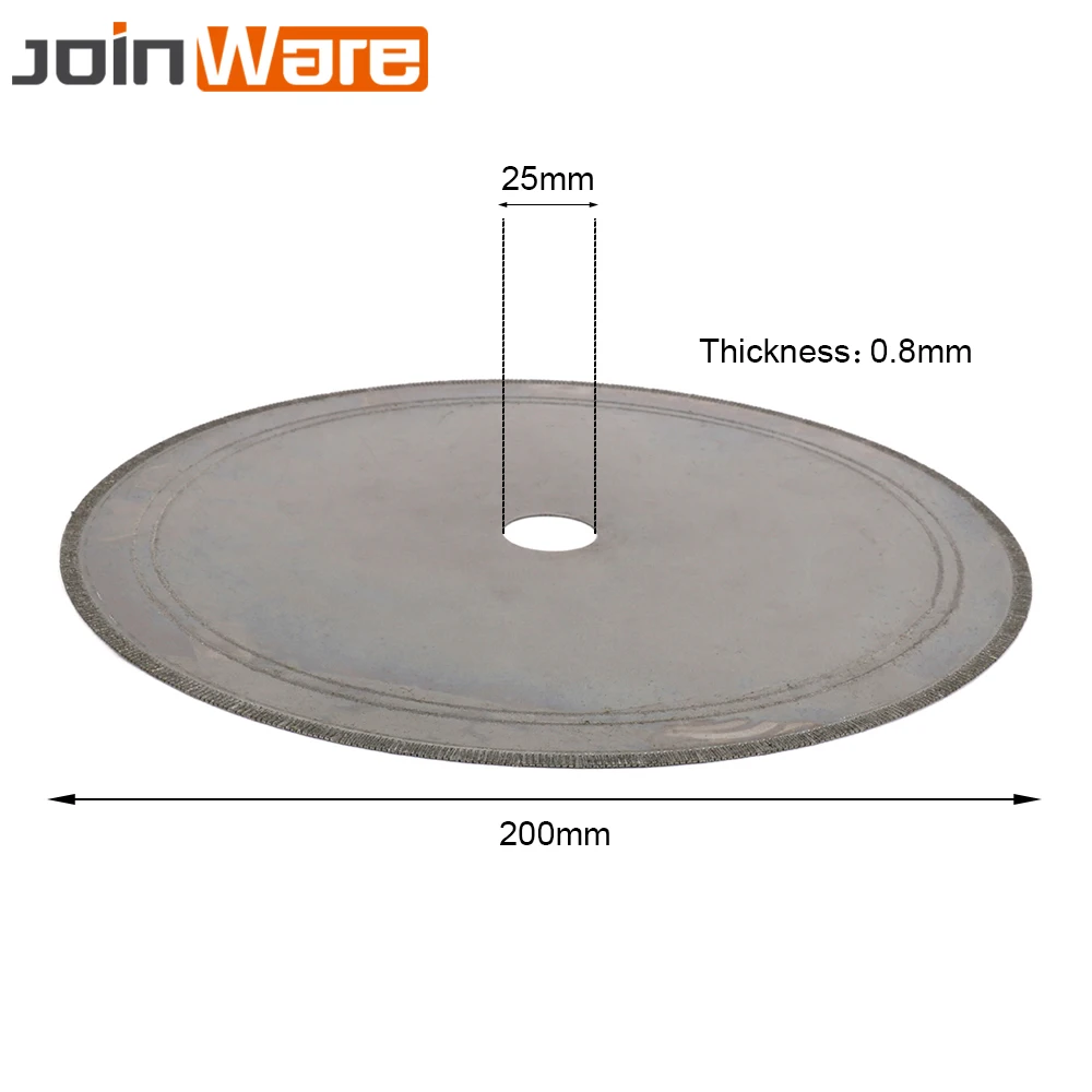 200 мм алмазные лапидарные пилы, обрезные лезвия, супер тонкие края, мокрого режущий диск для ювелирных изделий, вращающиеся инструменты