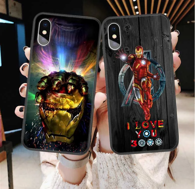 

I Love You 3000 Iron Man Marvel Avengers Endgame Soft TPU Cover Phone Case for iPhone X SE 5 5S 6 6S Plus 7 8 Plus XR XS MAX XS