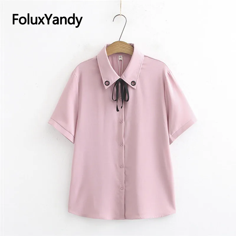 

Hollow Out Short Sleeve Blouse Shirt Plus Size Casual Loose Summer Blouses 3 Colors KKFY3688