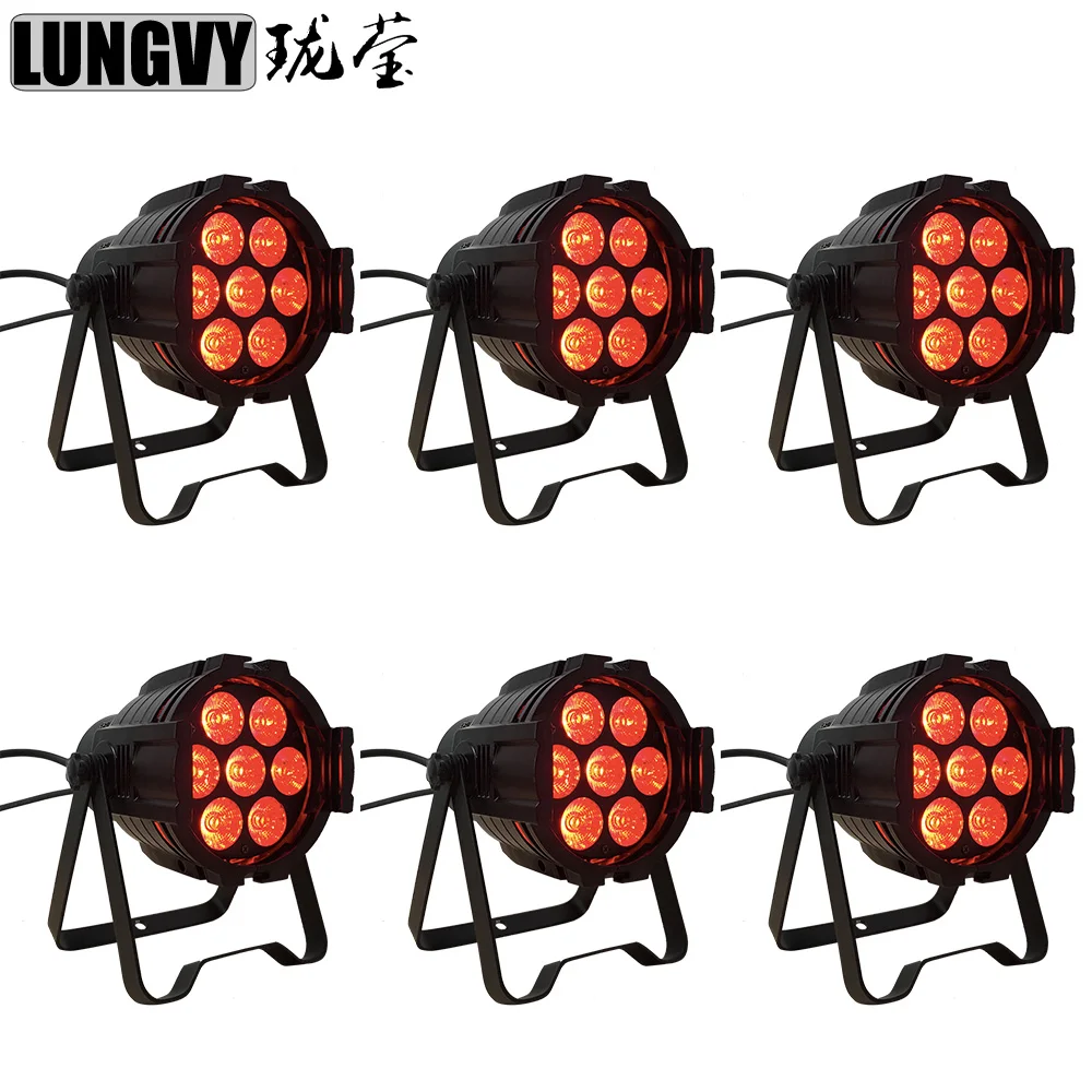 

Free Shipping 6pcs/Lot Mini 7x10w RGBW 4in1 LED Par Light Disco Dj DMX Stage Effect Projector