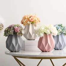 Home Decoration Nordic Origami Ceramic flower vases for weddings Vase Creative Living Room Tabletop Flower Arrangement vases