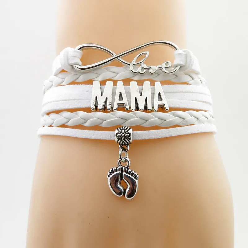 С надписью Love mama Подвеска для браслета в форме сердца I Детские Подарочные