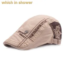 Который в душ хлопок вышивка череп круто берет Регулируемый Весна-осень Кепка для мужчин и женщин Пряжка Шляпа Унисекс newsboy hat