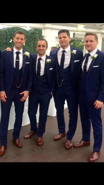 2017 Latest Coat Pant Designs Navy Blue Wedding Suits For Men 2017 Latest Coat Pant Designs Navy Blue Wedding Suits For Men Tuxedo Slim Fit 3 Piece