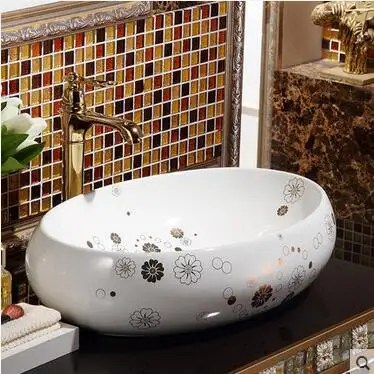 

European stage basin basin ceramic art basin oval lavatory toilet lavabo pools