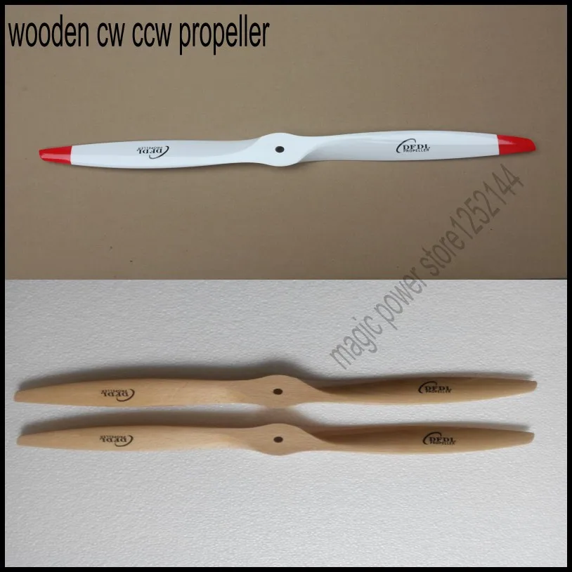 

DFDL 16inch 16x6//16X7/16x8 /16x10 CW CCW Wood Wooden Propeller For RC Gas Airplane Quadcopter Multicopter 3Colors High Quality