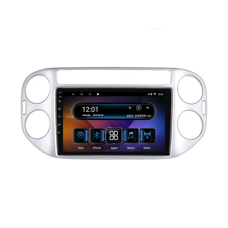9 "2 + 32 г 2.5D ips Android 8,1 автомобильный DVD мультимедийный плеер gps для Volkswagen VW Tiguan 2013 2014 2015 аудио Радио стерео навигации