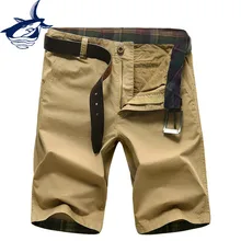 Хлопок повседневные шорты мужские однотонные Дизайн Гольфы летние мужские брюки-карго Шорты Камуфляж Военная Шорты Homme Большие размеры 42