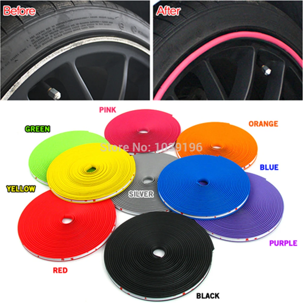 Lav en seng Lao medaljevinder 8m/ Lot New Car Styling Auto Accessories Car Wheel Rim Wheel Ring Tire Wheel  Protector Fashion And Beauty Wheel Rims Protector - Car Stickers -  AliExpress