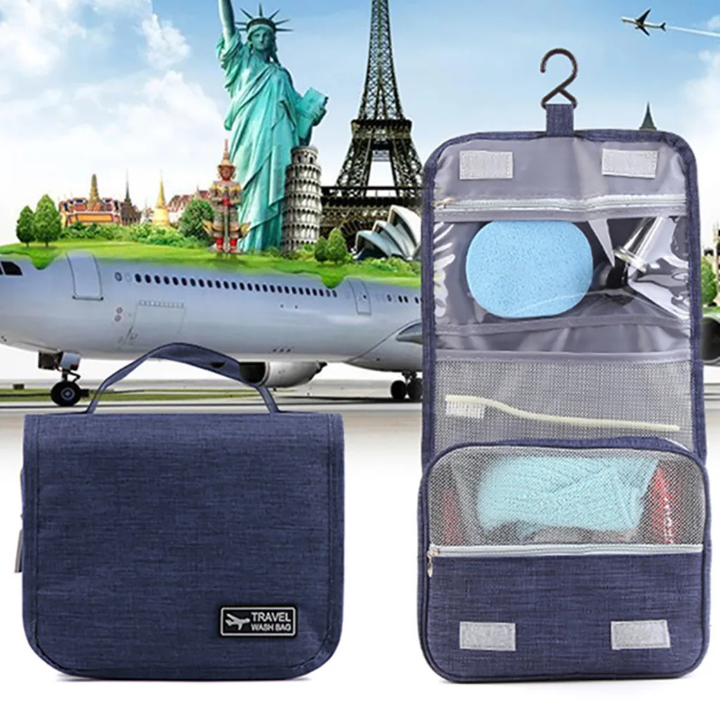 

Functie Reizen Opknoping Cosmetische Tas Vrouwen Rits Make Up Case Organizer Opslag Mannen Make Pouch Toilettas Schoonheid