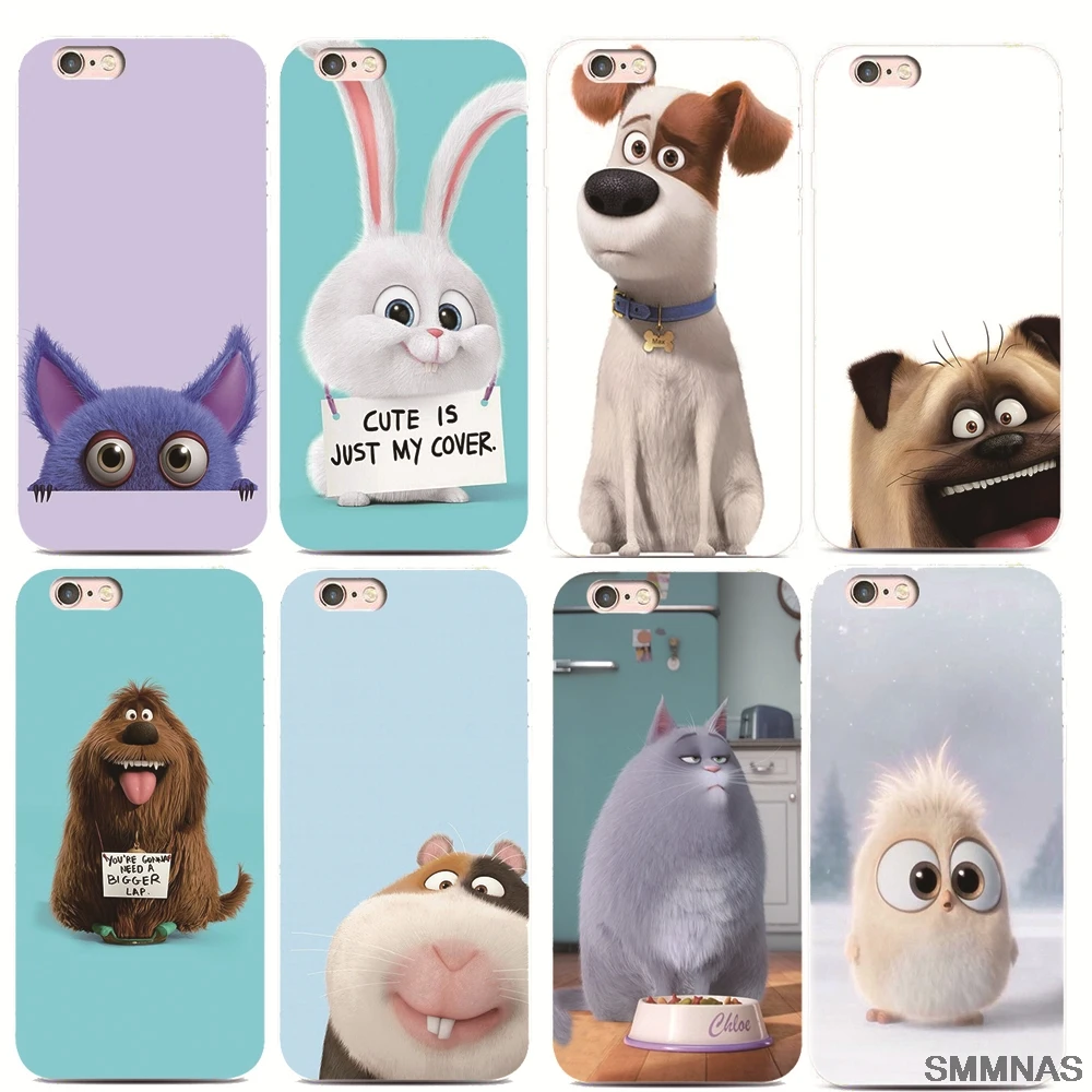 SMMNAS The Secret Life of Pets funny dog For iPhone X 8plus Black silicone Phone Cases For iPhone 7 6 6s Plus luxury Ultra Thin