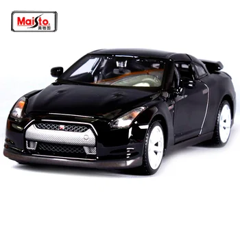 

Maisto 1:24 Nissan GTR Sports car White Diecast Model Car Toy New In Box Free Shipping 31294