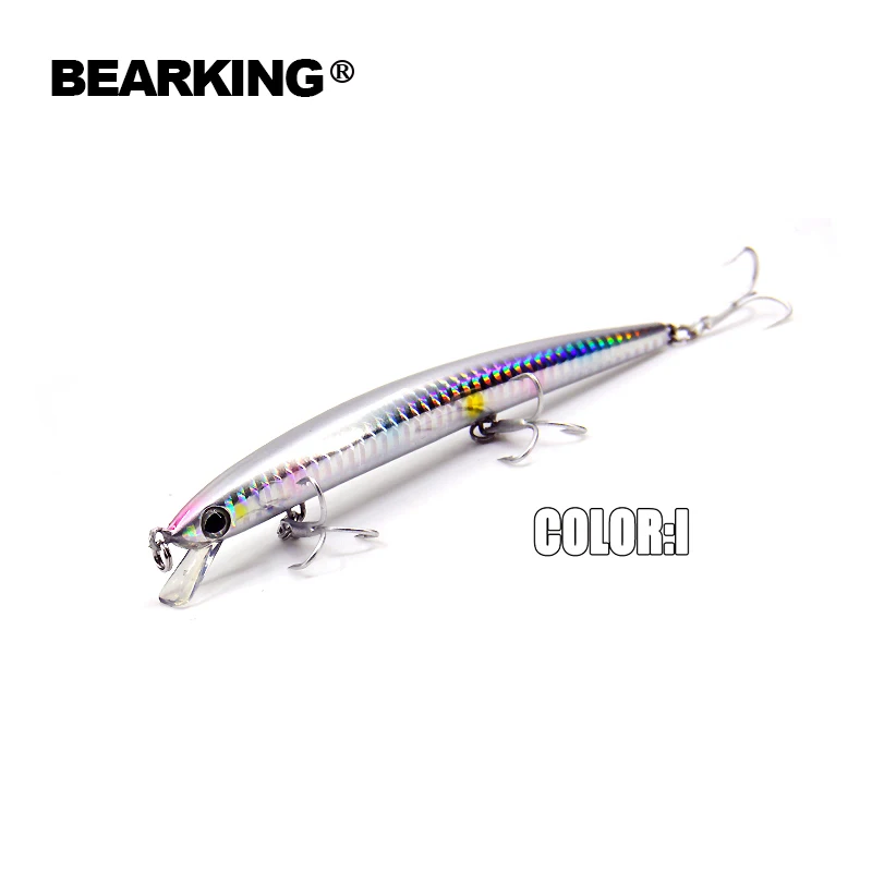 140mm/16g,5pcs/.lot. Color send randomly! 2016 good fishing lures minnow,quality Bearking professional minnow