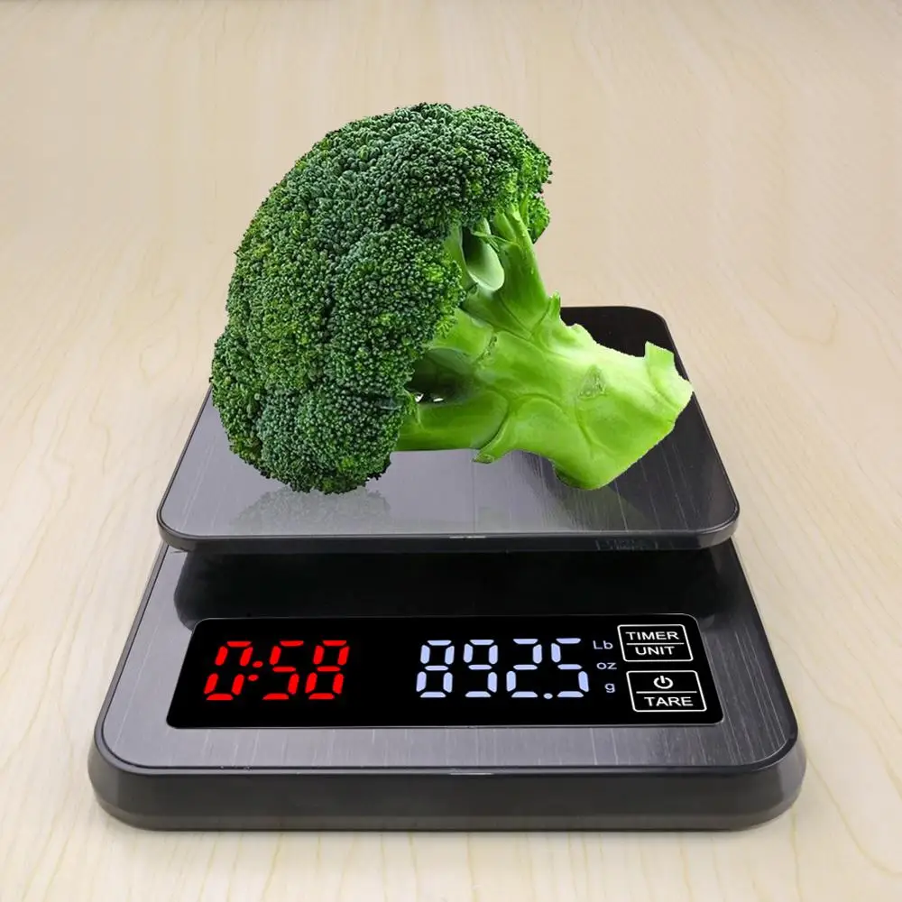 Цена Yieryi 2019 Мини ЖК цифровые электронные капельные кофейные весы с таймером 3 кг 5 кг 10 кг 0,1 г Вес бытовые капельные весы таймер