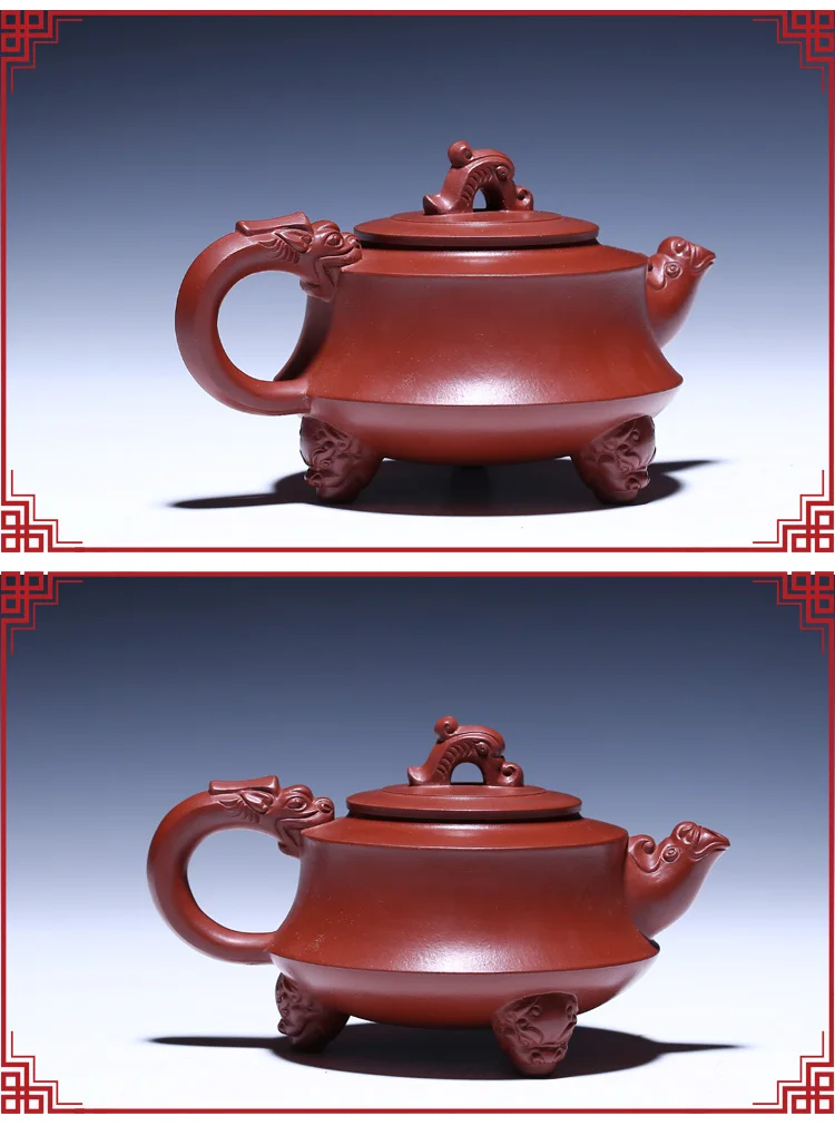 290 мл фиолетовая глина yixing чайный горшок все ручной работы художественный горшок Zisha чайный Чайник Китайский кунг-фу чайный сервиз, кружка для вина чайная посуда Декор Коллекция