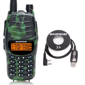 

2020 Baofeng UV-X9 Plus 10W High Power Walkie Talkie 10W/4W/1W Dual PTT VHF/UHF Dual Band 10km Portable Radio+Programming Cable