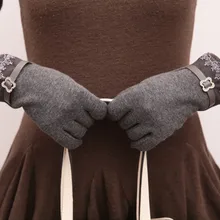 Новое поступление зимних женских перчаток, модные мягкие теплые перчатки для сенсорного экрана, варежки для женщин, горячая Распродажа H206