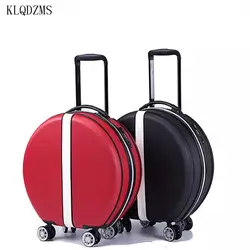 KLQDZMS женские корейские роликовые багажные наборы Спиннер 18 дюймов высокой емкости модные дорожные сумки пароль каюта чемодан колеса