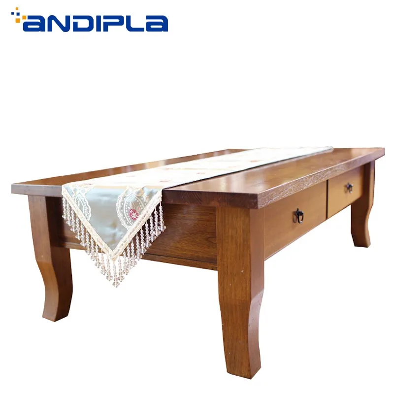 

Beautiful Crystal Pendant Table Runner Rose Pattern Table Flag Living Room Coffee Table Mat Decoration Tea Ceremony Accessories