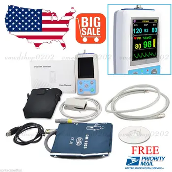 

FDA CE PM50 Portable Patient Monitor Vital Signs NIBP SPO2 Pulse Rate Meter,USA CONTEC