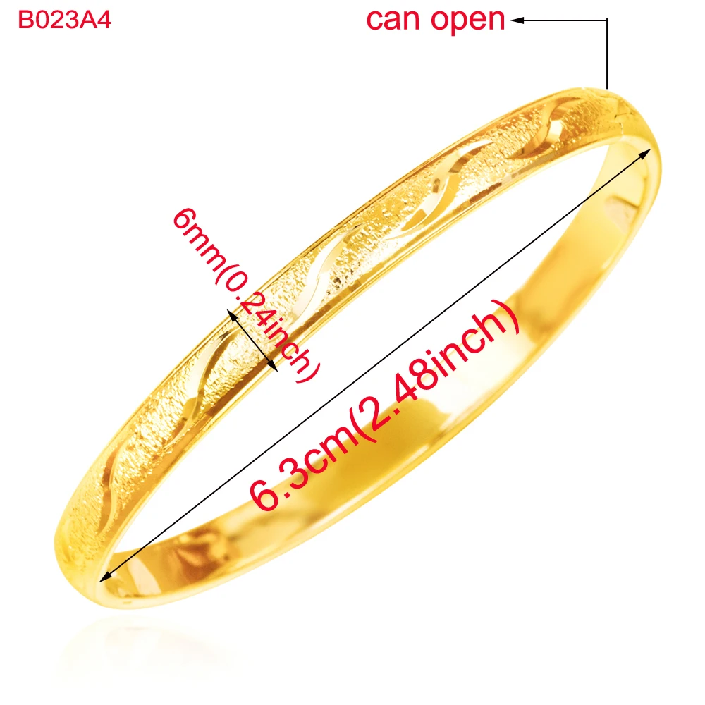 Ethlyn New Arrival fashion Dubai  bangle & bracelets Gold Color women decoration bangle African Ethiopian Jewelry B023 5