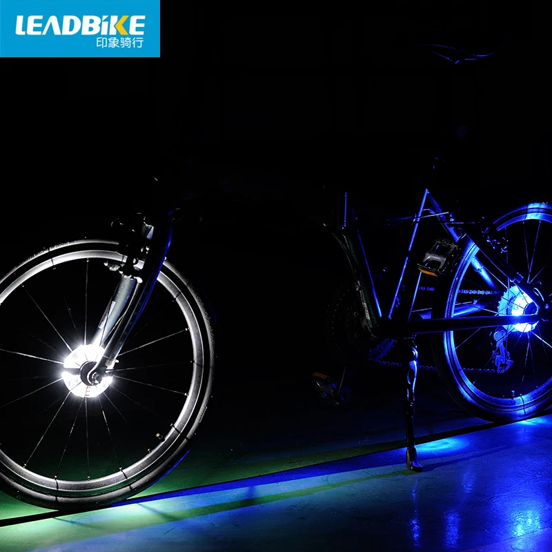 Leadbike Велосипед светильник колеса велосипеда передняя/Хвост концентратор светильник Led спиц Предупреждение лампа Велоспорт украшения Ночная езда на велосипеде аксессуары