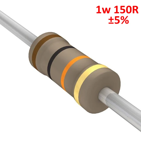 Phiscale углерода пленочные резисторы 150ohm 1 Вт 5% Допуск 200 шт