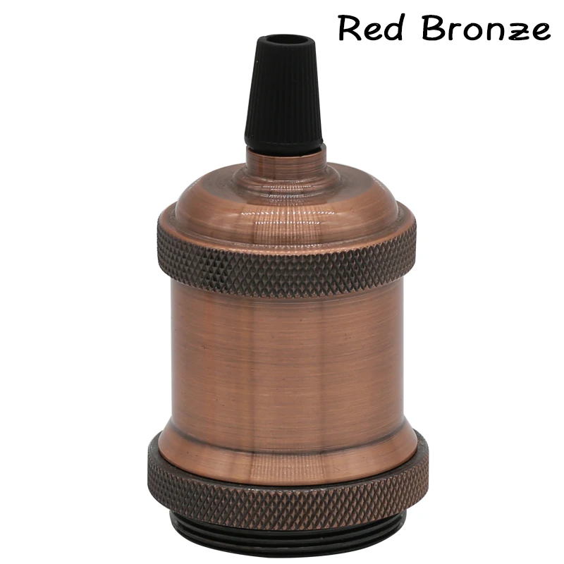 Red Bronze Винтаж Ретро Эдисон лампы E27 разъем подвесной светильник s патрон лампы винт база Алюминий светильник промышленный подвесной светильник в стиле ретро держатель установки - Цвет: Red Bronze