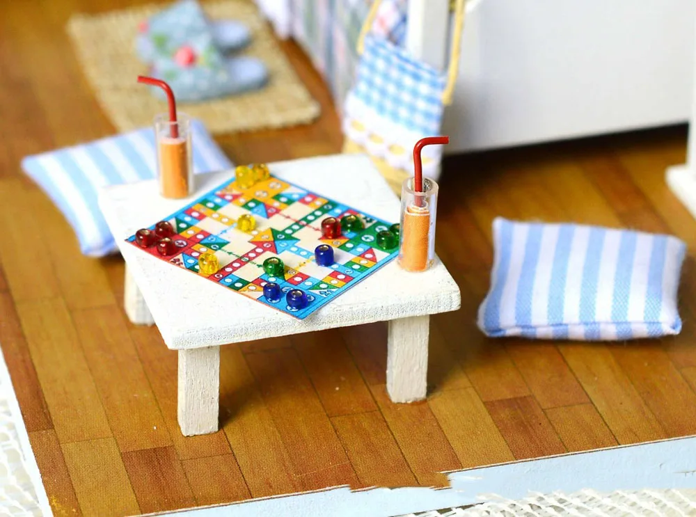 Солнечный переливающийся 3D DIY деревянный кукольный дом ручной работы мини головоломка игрушечная мебель кукольный домик развивающие игрушки подарки