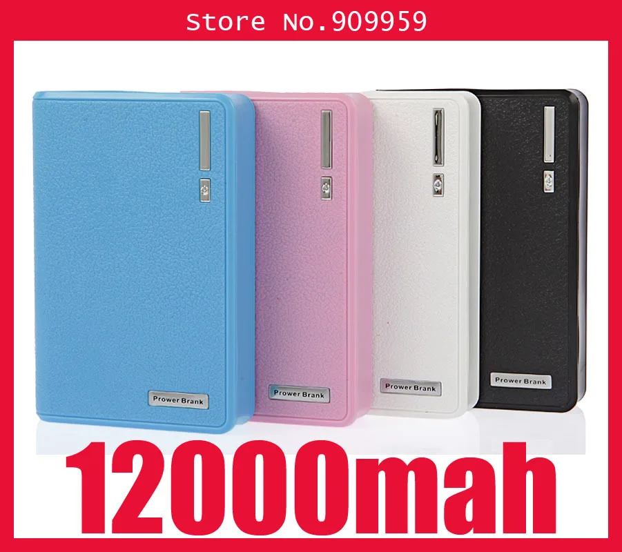 2013 Newest Wallet style power bank 12000mah With LED Lighting Power