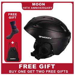Luna Esquí Casco Ultraligero Moldeado Integralmente de Alta Calidad Profesional de Snowboard Monopatín Casco Hombres Mujeres Multi Colores Luna Esquí Casco Ultraligero Moldeado Integralmente de Alta Calidad Profesional de Snowboard Monopatín Casco Hombres Mujeres Multi Colores