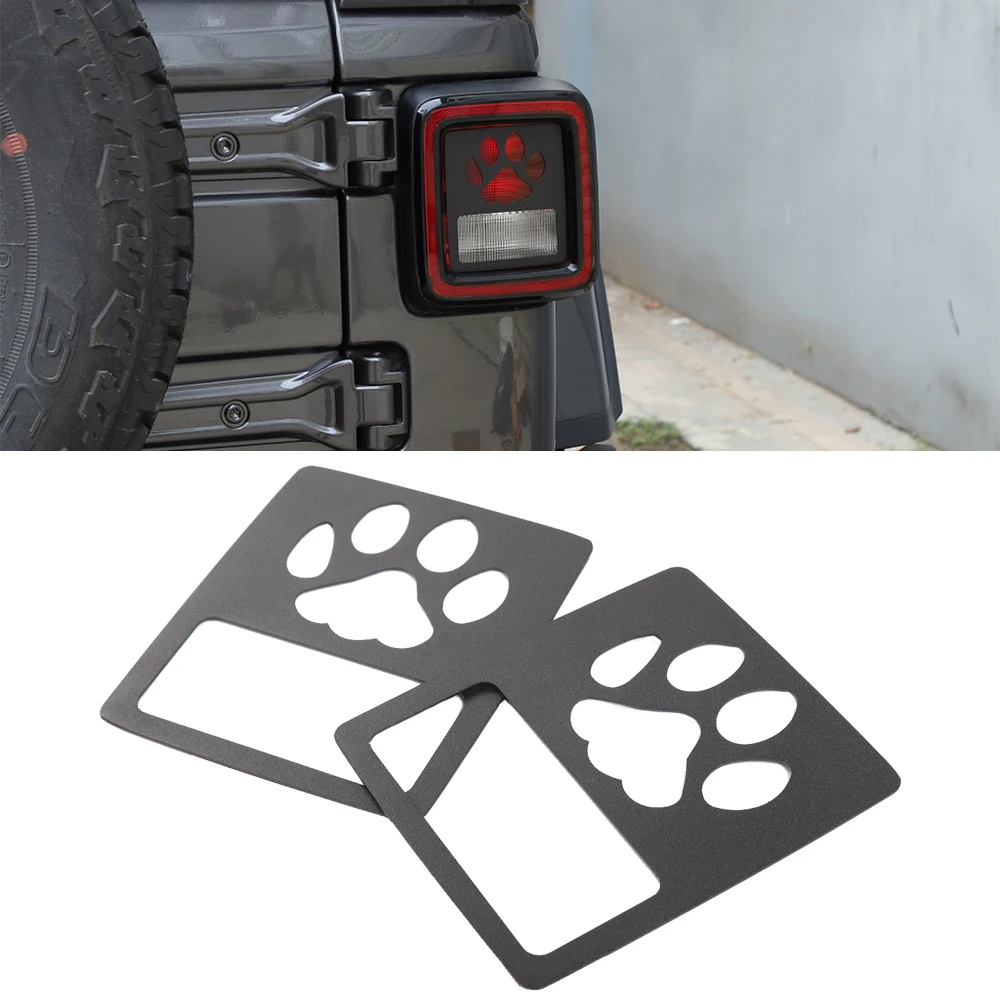 

2Pcs Rear Back Lamp Tail Light Cover Trim for Jeep Wrangler JL 2018 2019 Car Styling Accessories