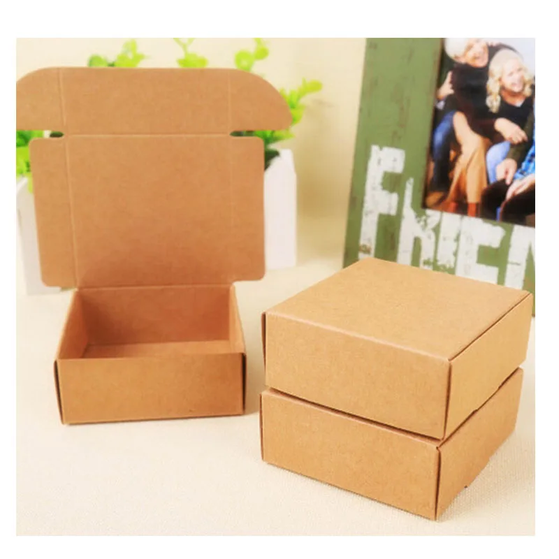 Buy 2016 Natural Kraft paper gift packaging box,small