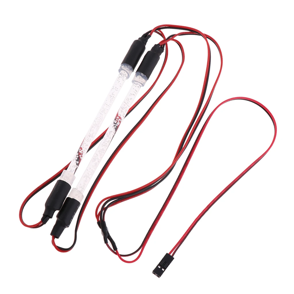 MagiDeal 2Pcs 94123 LED Light Bar Colorful Chassis Lights Headlight for RC Drifting 1:10 Truck Crawler Buggy On-road Car