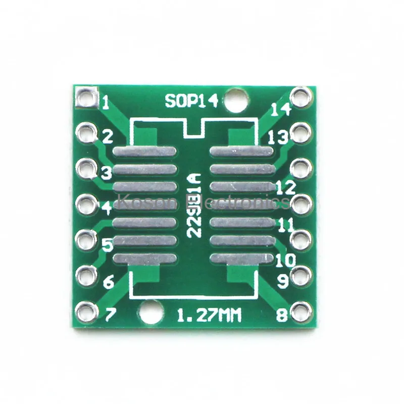 10 шт. Pinboard TSSOP14 SSOP14 SOP14 к DIP14 14pin IC адаптер гнездо адаптера пластины PCB