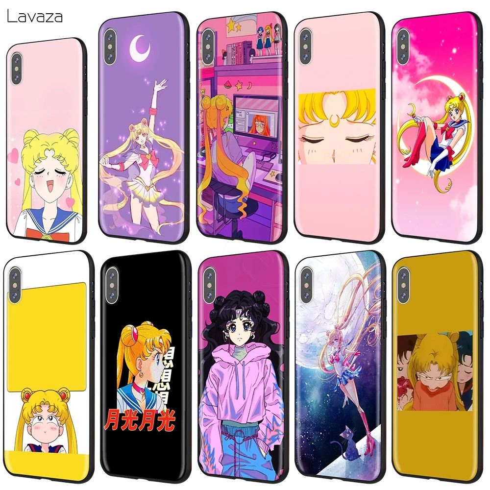 Чехол Lavaza Moon Сейлор Меркурий для iPhone 12 mini 11 Pro XS Max XR X 8 7 6 6S Plus 5 5s se | Мобильные