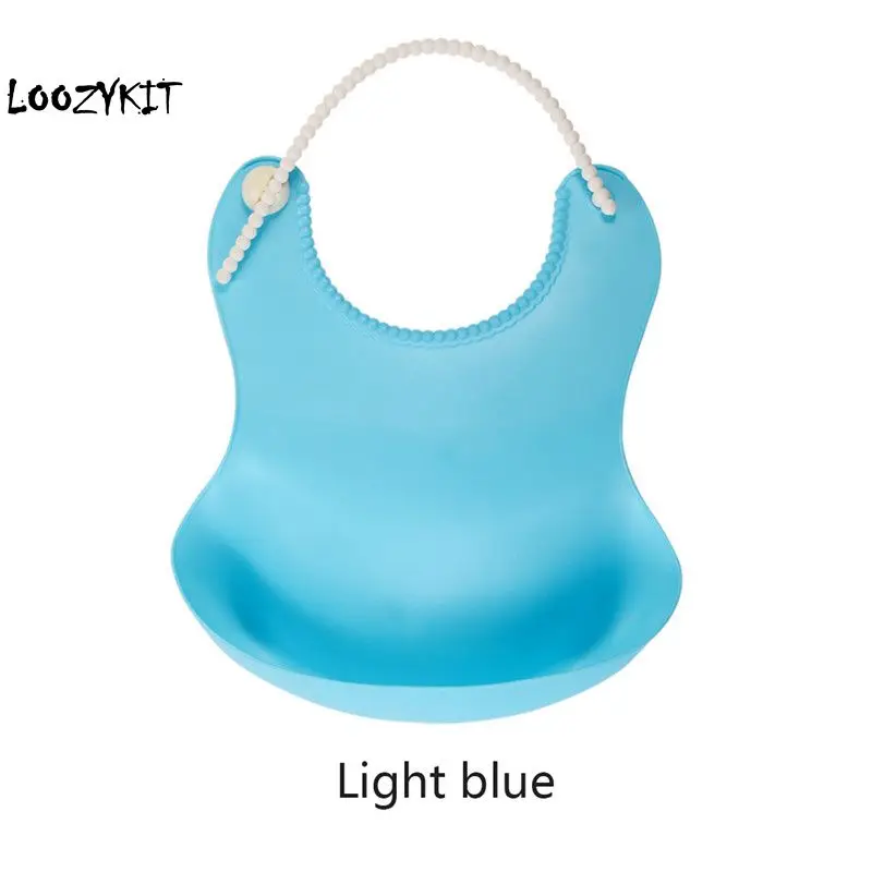 

Loozykit Kid Infant Bibs Baby Soft Silicone Bib Waterproof Saliva Dripping Bibs Toddlers Children Feeding Tools Boy Girl Bibs