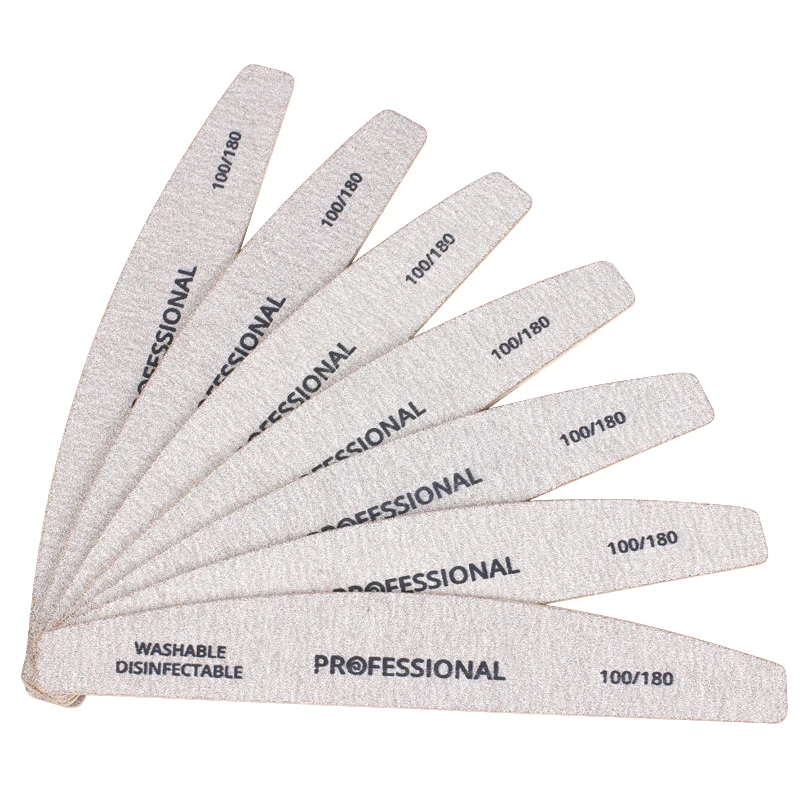 Ferramenta de Cuidados com as Unhas Lixa de Madeira para Manicure Profissional de Madeira Tampão de Manicure Barco de Madeira Lote 180 Dupla Face 50 Pçs - 100 1 100 180 profissional de madeira tampão de